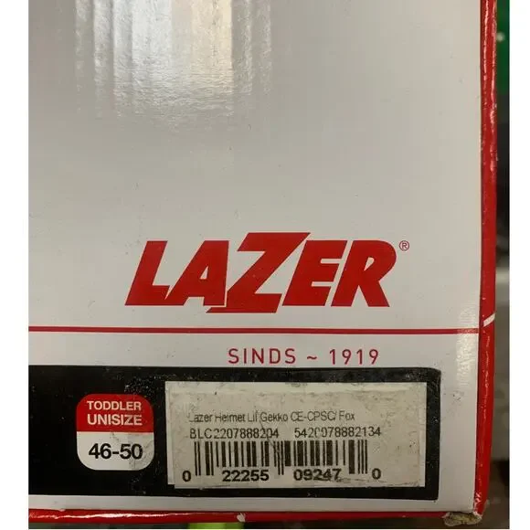 LAZER Lil Gekko Kids Lightweight Bike Helmet Unisex Head Protection w Visor - Picture 10 of 10